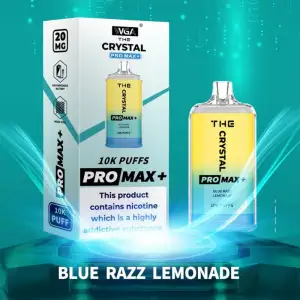 Blue Razz Lemonade by WGA Crystal Pro Max Plus 10000 Disposable Vape